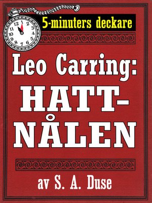 cover image of 5-minuters deckare. Leo Carring: Hattnålen. Detektivhistoria